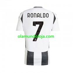 Camisola Juventus Cristiano Ronaldo 7 Homem Equipamento Primeiro 2024-2025 Manga Curta